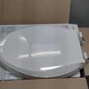 KOHLER 4636-RL-0 Cachet ReadyLatch Elongated Toilet Seat Slow Close, Soft Close Toilet Seat Quiet Lid, Contoured Grip-Tight Bumpers Installation Hardware, Apartment Essentials, White