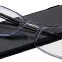 ThinOptics Unisex Adult Glasses Reading, Regular Case / Rectangle Clear, 2.00 US