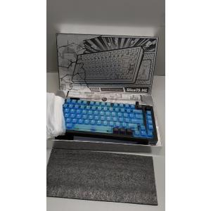 Mechanical Keyboard, Chilkey Slice75 HE Gaming Keyboard Wired, 75% Hall Effect Magnetic Aluminum Keyboard with WS Flux HE Clacky Switch, Rapid Trigger, 8K Polling, Per-Key RGB Custom, PC/Mac Support (Translucent Blue)