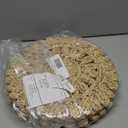 13.8" Corn Husk Woven Round Placemats Set of 4 - Wicker Boho Farmhouse Placemats - Rattan Table Mats for Dining Table, Wedding, Home