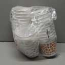 Honeydak 24 Pcs 32oz Christmas Plastic Pail with Handle 5.3 x 4.8 x 3.7 Inches Reusable Christmas Treat Buckets for Gift Snowman Gingerbread Food Container for Xmas Winter Holidays Party Favors