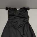 Women's Summer Square Neck Sleeveless Bodycon Mini Dress with Shorts Twisted Backless Zipper Slim Fit Dress (Medium, Black)