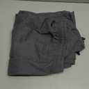 Men's 36" Cotton Yoga Sweatpants - Athletic Casual Lounge Open Bottom Straight Leg Loose Pants Zipper Pockets (Large, Dark Grey)