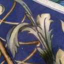 Living Room Rug 5x7 Rug Machine Washable Floral Peacock Area Rug Non Slip Floral Animal Vintage Low Pile Large Rug for Living Room, Bedroom, Farmhouse, Dining Room, Kids Playroom (Cobalt blue)