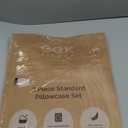 FEATHER & STITCH NEW YORK 100% Cotton 2 Piece King Pillow Cases, 300TC Ultra-Soft Pillowcases with Envelope Closure, Wrinkle- Fade- Stain Resistant - 20x40 inches (King/Pillowcase, Beige)