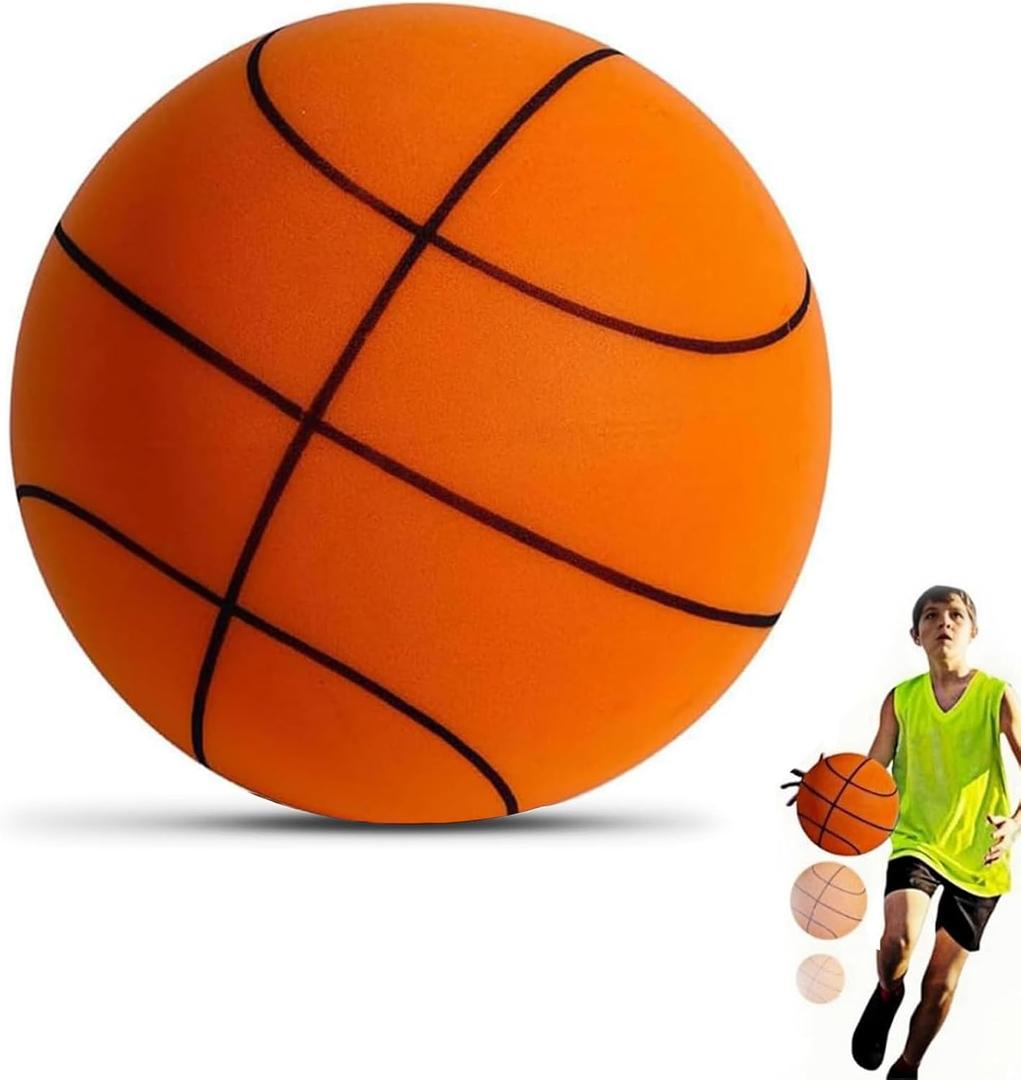 Sprstar Silent Basketball Size 7 (29.5") - 2026 New Upgrade Foam Basketball Arcade Game Indoor | Ball for Quiet Dribbling and Indoor Training, Pro PU Foam Ball – Higher Bounce