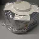 COOK WITH COLOR Electric Salad Spinner, Round 4.5L Capacity Fast Drying & Easy Spin for Fresh Greens, Cream