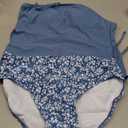 Girls Tankini Swimsuits Two Piece Bathing Suit Drawstring Swimwear Set for Girls 15-16 Years