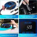 Polotrag Paddle Board Pump, SUP Electric Pump, Professional 20 PSI Portable Air Compressor with Auto-Off, Deflation Function and 12V DC Car Cigarette Lighter for Inflatables, Kayaks and Boats