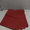 Weabetfu Cloth Placemats Set of 6 Heat Resistant Dining Table Placemmats Cotton Linen Machine Washable Kitchen Table Mats Wrinkle Free Thick Fabric Place Mat,Easy to Clean,13"x19",Burgundy