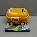 Toddler Car Toys, Stocking Stuffers for Toddlers, Wooden Cars Toys for Toddler Boy, 22 PCS Cars and Trucks Toy Vehicles Set with Playmat, Storage Box, Wood Montessori Toys for Baby Birthday Gift (Yellow)