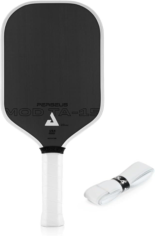 JOOLA Perseus MOD TA 15 Pro Player Edition Pickleball Paddle - Gen 3 Propulsion Honeycomb Core & Charged Carbon Surface Technology - Carbon Fiber Pickleball Paddle - More Power & Spin (16mm)
