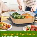 Air Fryer Liners for Ninja Crispi, Disposable 125 + 125 Pcs Ninja Crispi Accessories for Ninja Crispi 4-in-1 Portable Glass Air Fryer Cooking System, Non-Stick Ninja Crispi Liners Disposable