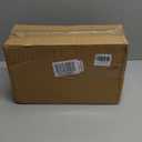 LETAOTAO Serving Platters, Ceramic Serving Platters Set of 4, 12 Inch Rectangular Serving Trays Dishes for Party Entertaining, White Dinner Plates with Gold Trim for Sushi Desserts Appetizers Salad