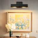 Black Dimmable Art Picture Light: 12" Brass Hardwired Display Wall Lights - Vintage Art Decor Sconce Lighting Over Pictures Frame - Linear Artwork Light for Gallery Museum Painting E26 Bulbs Included