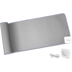 DOGNESS Rechargeable Pet Shock Mat, 59"x15" Safe Cat Scat Repellent Mat Electronic Training Pads Keep Dogs and Cats Off Couch, Bed, Indoor Cat Deterrent Mats (Grey)
