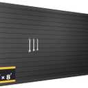 RORA Slat Wall Paneling Garage Slat Wall Storage Systems 4x8 ft Slatwall Black Heavy Duty Satwall for Tool Organization ,Pvc SlatWall Panels,Fits for Storage and Display