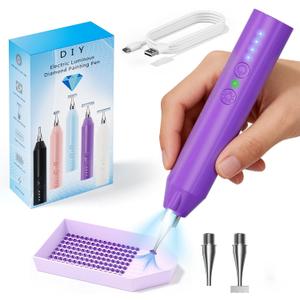 Electric Diamond Painting Pen, Try Paint without Wax, Cordless Diamond Art Pens, Wax-Free to Paint Faster, Vacuum Pickup Style, Diamonds Painting Accessories