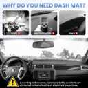 Sunsdrew Dash Cover for 2007-2014 Chevrolet Suburban/Tahoe&GMC Yukon,2007-2013 Chevy Avalanche Silverado 1500 LTZ&GMC Sierra SLT Denali Dash Cover Mat Accessories Nonslip Mesh Protector No Glare