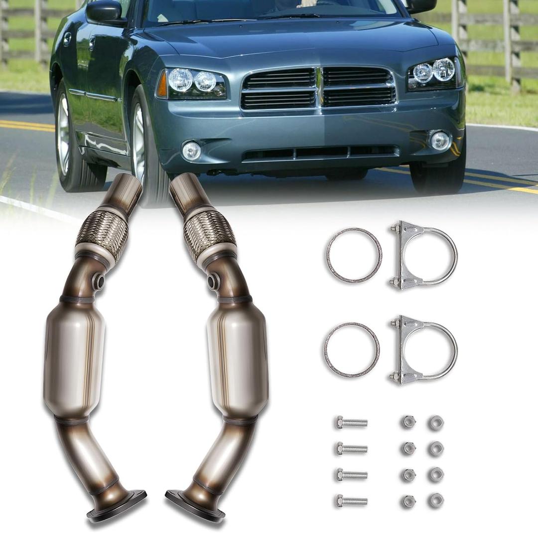 Catalytic Converter Left and Right Compatible with Challenger 5.7L 2009-2021, Chrysler Dodge Charger 5.7L 2006-2022,300 5.7L 2005-2022, Magnum 5.7L 2005-2007 (EPA Compliant)