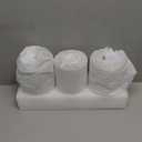 3 Pack White Alabaster Glass Replacement Globe & Shade, 6-1/16" Tall, 1-5/8 inch Fitter, Soft Light Cylinder Glass Lamp Cover for Chandelier Pendant Light Wall Sconce Light Fixtures