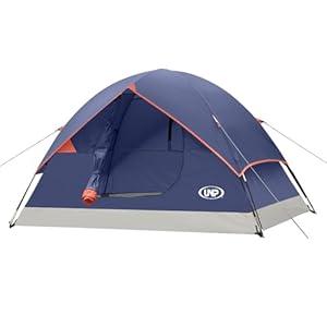 unp unp 6 Person 4 Season Dome Tent, Easy to Set Up for Camping, Lightweight Camp Tent, Portable Camping Tent for Outdoor and Backpacking Beaches Navy Blue