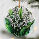 Lily of Valley Flower Ornament, Christmas Ornaments: Christmas Tree Decorations, Holiday Decor, Stocking Stuffers, Gift Ideas, Xmas Gift, Flower Lover Gifts & Gifts for Women