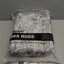 WITSHOCK 8x10 Area Rugs for Living Room : Machine Washable - Non Slip Modern Abstract Rug for Bedroom Under Dining - Stain Resistant for Household - Pet Owners (Grey) (Gray/White)