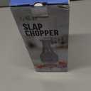 Food Chopper, Slap Chop, Handheld Veggie Chopper for Vegetable, Onion, Garlic, Nut, Hand Vegetable Cutter, Dishwasher-safe, Stainless Steel Blade,  Dishwasher Safe, Easy to Clean (Light Gray)