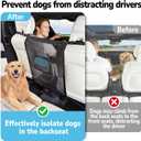 Dog Car Barrier,Pet Barrier with Larger Zipper Organizer Storage,Car Divider Net for Dogs,Dog Barrier for Car/SUV/Truck