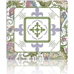 Mhajong Mat for Table 31.5x31.5 Inch, No-Crease, Anti-Slip, Noise-Reducing American Mahjong Mat, Neoprene Mahjong Table Mat for Poker, Card, Board (Green)