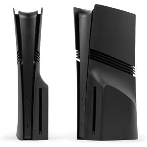 Glistco Black Plates Replacement Shell Compatible with PS5 Pro - Cover Plates for PS5 Pro Disc Edition (Matte Black)