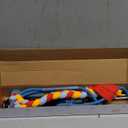 Interactive Flirt Pole Toy for Dogs Chase and Tug of War,Durable Teaser Wand with Pet Fleece Rope Tether Lure Toy to Outdoor Exercise & Training for Small Medium Large Dogs (Blue/Red, POLE-35 inches)