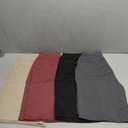 Real Essentials 4 Pack: Women's 9" Bermuda Long High Waisted Shorts with Pockets Casual Workout Athletic, Size: Large