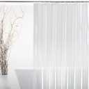 EurCross 72 x 108 inch Extra Long Clear Shower Curtain Liner with 5 Magnets,PVC Free Thick EVA Shower Liner, Heavy Duty Weighted Clear Shower Curtain for Bathroom 108 inch Length