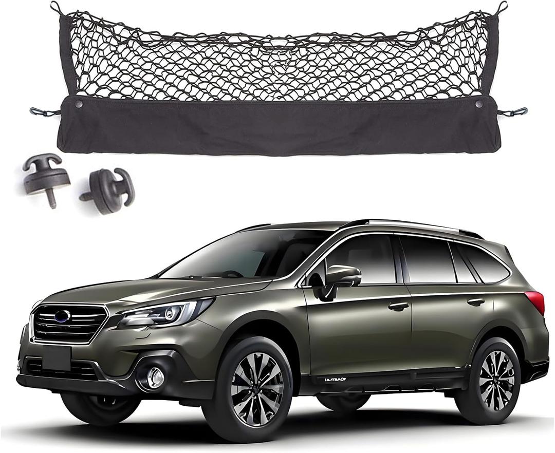 Envelope Style Trunk Cargo Net Compatible with Subaru Outback New 2025 2024 2023 2022 2021 2020 2019 2018 2017 2016-2000 Car Rear Tailgate Netting