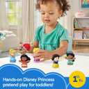 Fisher-Price Little People Toddler Toys Disney Princess Figure Pack, 6 Characters for Preschool Pretend Play Kids Ages 18 Months+