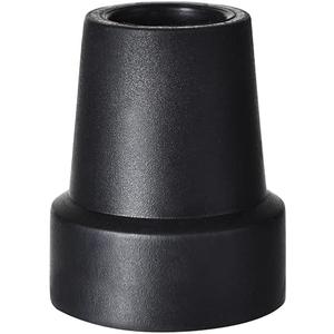 6 Pack Crutch Tips, Heavy Duty Rubber Cane Tips Replacement, 3/4 Inch, Black, Universal Fit for Walker, Commode, Shower Chair, Bath Bench, Walking Sticks, Canes Legs