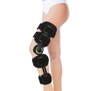 Hinged ROM Knee Brace, Post Op Knee Brace, Knee Immobilizer Brace for ACL, PCL, Meniscus Tear, Arthritis, Orthopedic Rehab