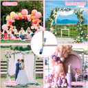 Wedding Arch Backdrop Stand,7x6 FT Metal Arch Backdrop Stand for Ceremony, Stainless Steel Square Backdrop Stand for Parties,Wedding,Birthday,Anniversary,Baby Shower,Garden Decorations