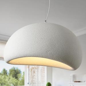 23.6in Large Wabi Sabi Pendant Lights Kitchen Island Lighting Fixture Ceiling Mount White Modern Japanese Lamp Japandi Chandelier for Dining Living Room Bedroom Restaurant Hanging Lamp