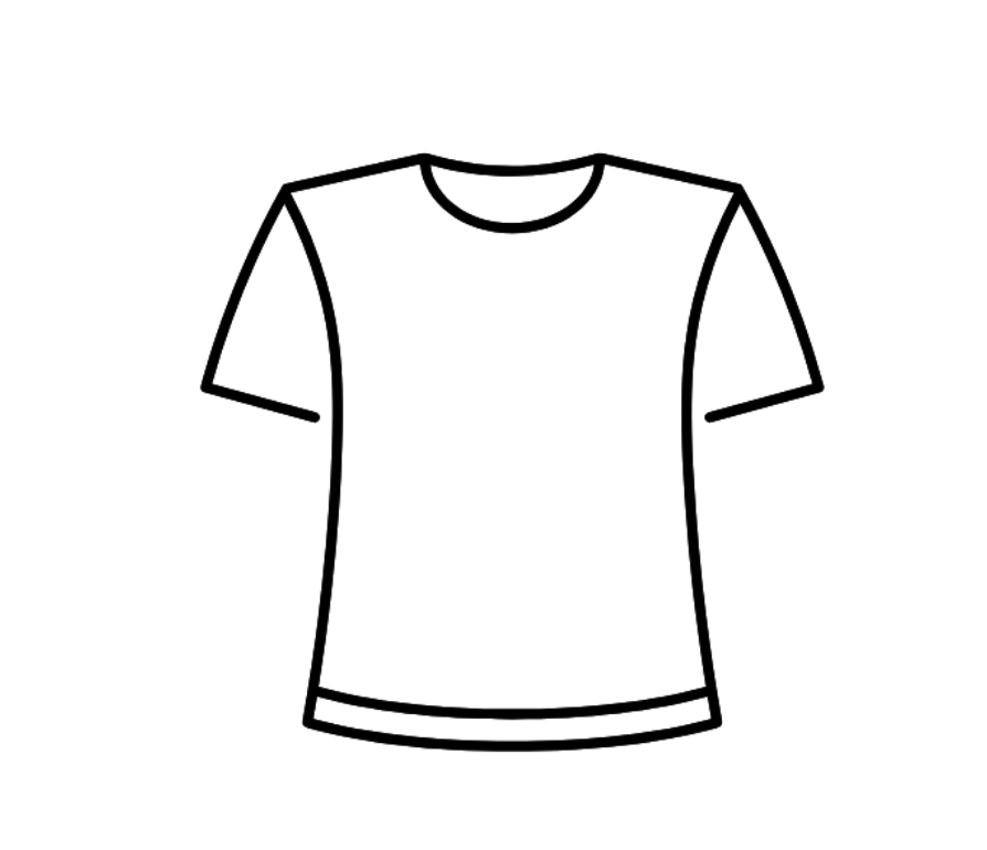 T-Shirt (Black), M, 2 Pack