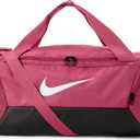 Nike Unisex Adult Gameday Brasilia 9.5 Training Duffel Bag (25L, 41L, 60L, or 95L) | Mens and Womens (Small, Sweet Beet/Black/White)