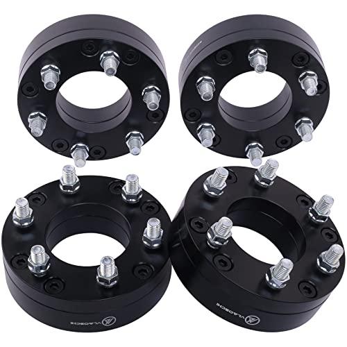 VLAOSCHI Black Forged 5x5.5 to 6x5.5 Wheel Adapters 2 Inch Compatible with Dodge F-ord (Adapt 6 Lug Rim on 5 Lug Truck) for 1994-2018 R-AM 1500 | 1975-1996 F150 | 1966-1996 Bronco - Pack of 4