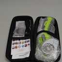 Cordless Electric Scissors: 4V Rechargeable Rotary Cardboard Cutter, 3000mAh Battery, with LED Light, 2 Blades, Box Cutter for Fabric Carpet Carton Plastic Leather Cloth (Green)