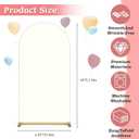 6FT Wedding Arch Backdrop Cover, Ivory Spandex Arch Covers Stretchy Backdrop for Wedding, Birthday, Party, Baby Shower, Ceremony Banquet Decoration