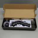 Leebein Electric Spin Scrubber, Cordless Cleaning Brush for Bathroom Shower Tub, IPX7 Waterproof Power Scrubber with 7 Brush Heads, Extendable Long Handle and 2 Speeds Scrubber for Bathtub Floor (Black)