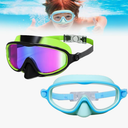 Inherenta Swim Goggles - 2025 New HD Children's Large Frame Waterproof and Anti-Fog Swimming Goggles