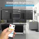 32.8ft COB LED Strip Lights DC 24V Dimmable 6000K White Flexible LED Tape Light for Bedroom, with Remote and app Control LED Tape Lights CRI90+,for DIY Home DecorationWhite