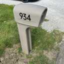 2 x 4 Inch Acrylic Frosted Matte Black Letter P, Adhesive House Letters and Numbers for Outside, Modern House Numbers for Apartment Door Farmhouse Mailbox Office Hotel, Address Numbers and Letters